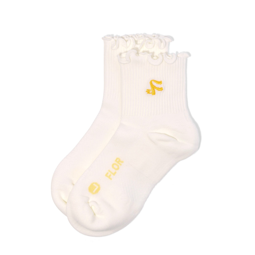 FLOR Ruffle in Signature White