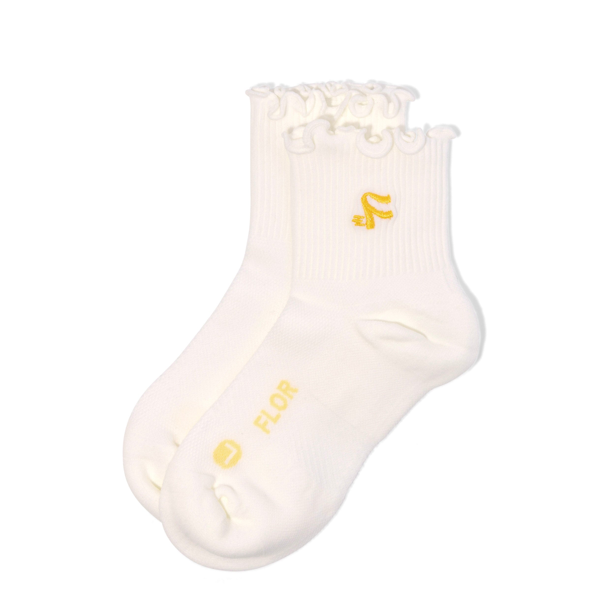 FLOR Ruffle in Signature White